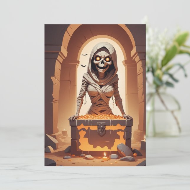 Mummy's Mischief – Halloween Gift Card (Standing Front)