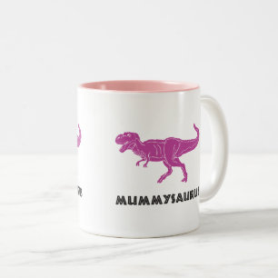 MUMMYSAURUS T-rex dinosaur cup mug for mommy, mom