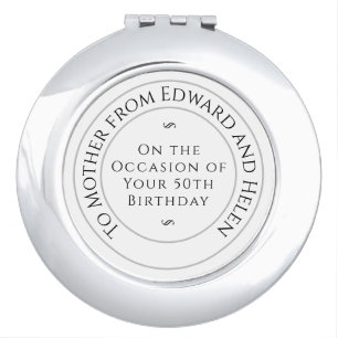 Mum's Birthday. Gift for Mum on her Birthday Compact Mirror