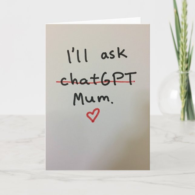 Mums Day Heartfelt Note Card (Front)