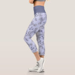 Mums Flower Overlay Lace Capri Leggings<br><div class="desc">Mums Flower Overlay Lace Art Leggings Capri Leggings are decorated with a colorful abstract pattern. It is one of several colorways for this bright and complex hand painted images in the collection. Exclusively available from FineArtFannies . ALL IMAGES ARE © SLW the Artist behind FineArtFannies Zazzle Store</div>