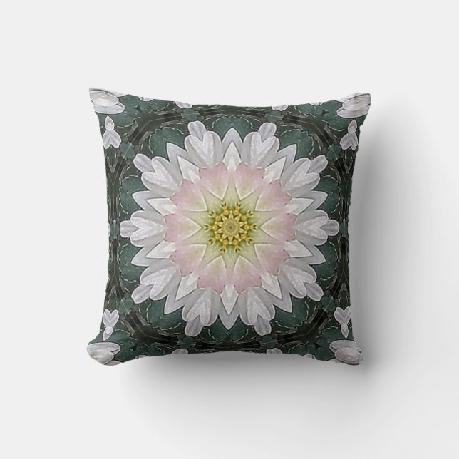 Mums Orbit Throw Pillow (Front)