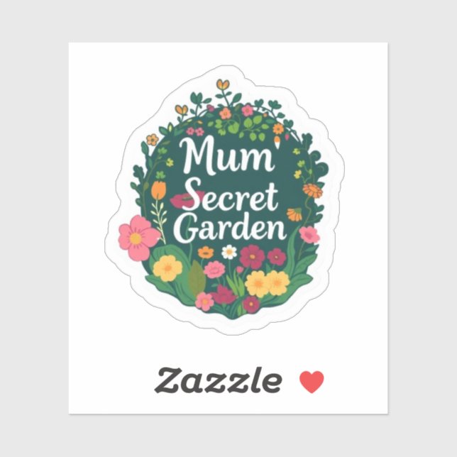 Mums Secret Garden Aesthetic Flower Sticker (Sheet)