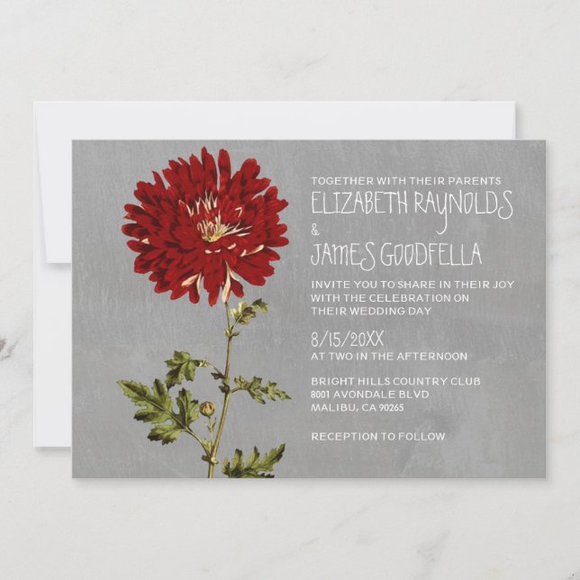Mums Wedding Invitations (Front)