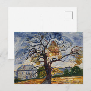 Munch The Oak Tree Expressionist Nature Art Postcard