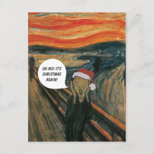Munch The Scream Anti Christmas Card