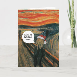 Munch The Scream Anti Christmas Card