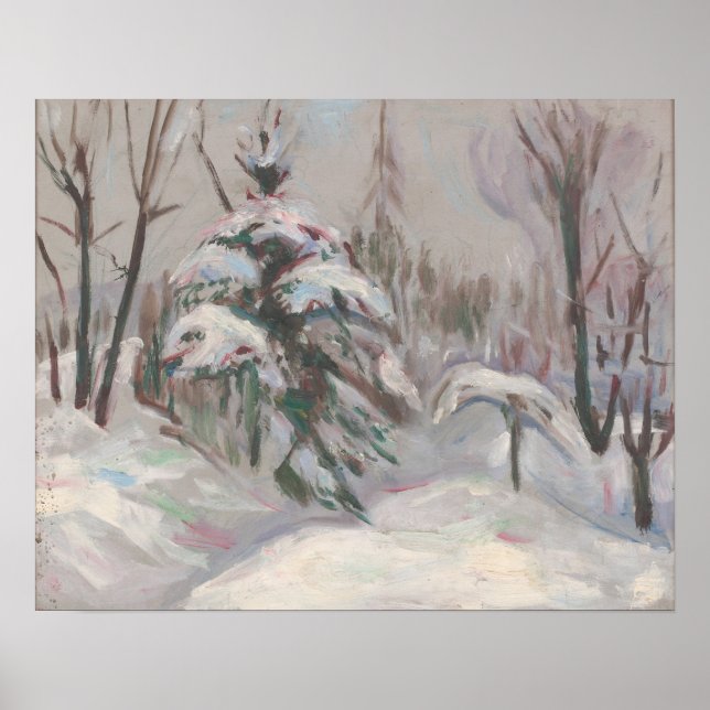 Munch - Winter Forest 1927 Poster (Front)