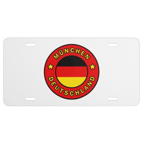 Mnchen Deutschland License Plate