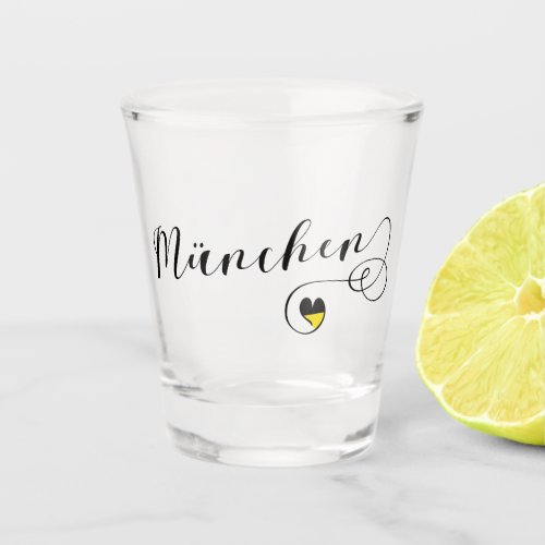 Mnchen Munich Heart Mug Bavaria Shot Glass