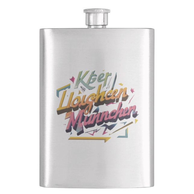  München Pop Art Tee Flask (Front)