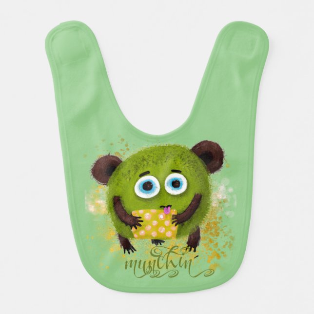 Munching Monster Baby Bib (Front)