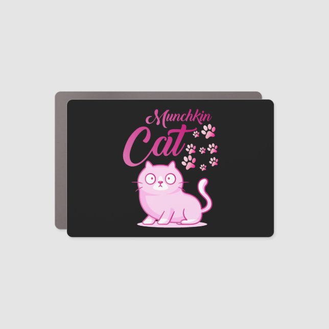 Munchkin Cat       Car Magnet (Front)
