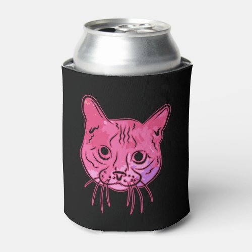 Munchkin Cat Colorful Shirt Can Cooler