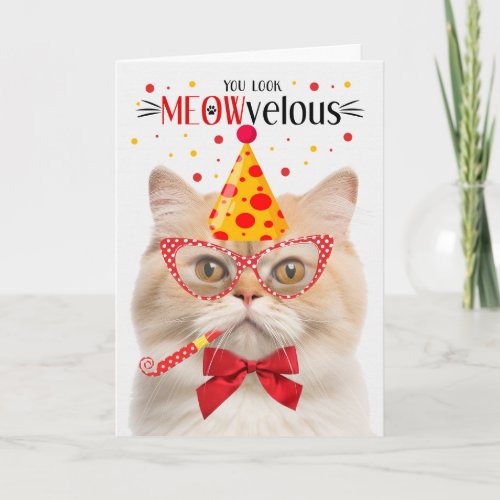 Munchkin Cat MEOWvelous Birthday Card