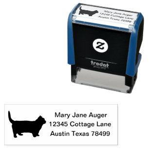 Munchkin Cat Personalized Self-inking Stamp