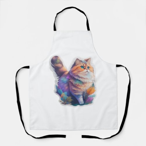 Munchkin Cat Sticker and Print Out Classic T_Shi Apron