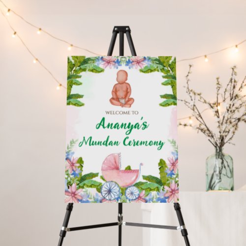 Mundan welcome sign Cradle ceremony sign