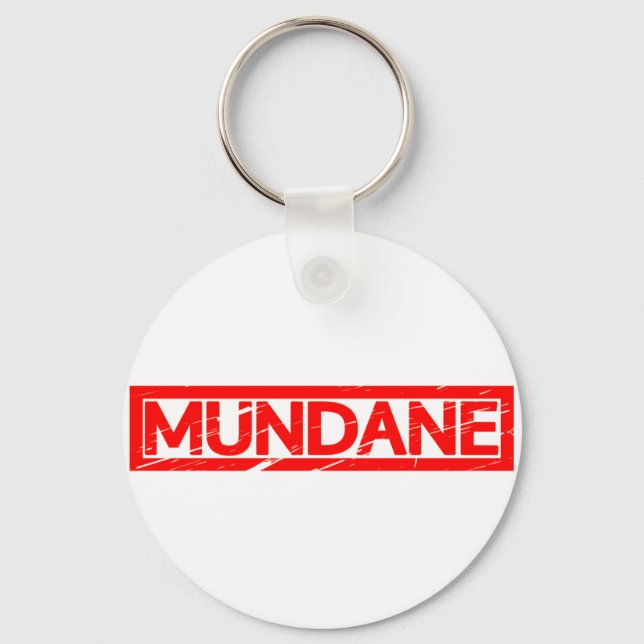 Mundane Stamp Keychain (Front)
