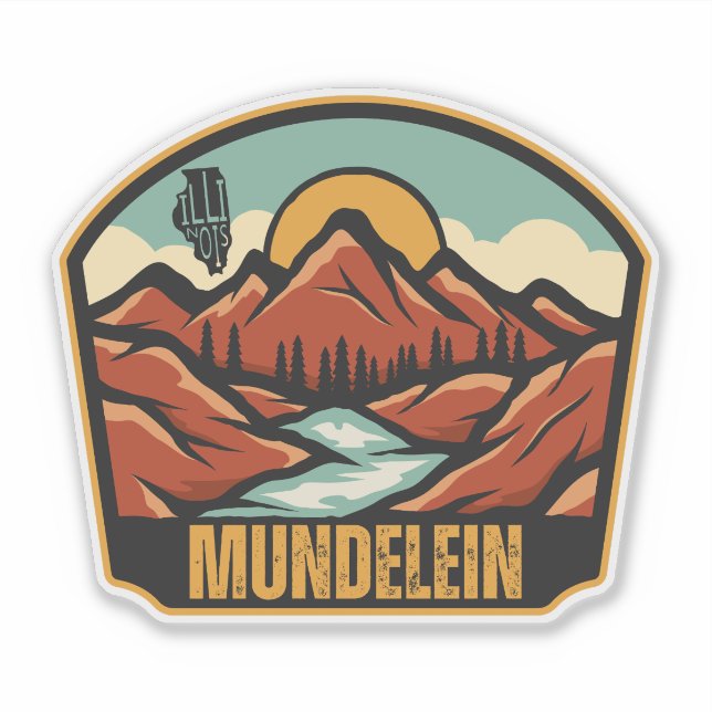 Mundelein, Illinois  Sticker (Front)