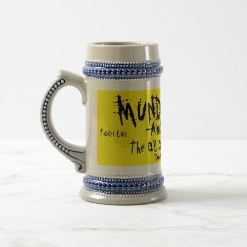 MUNDER THUG_AmberLogger_The OL ONE TWO PUNCH Beer Stein