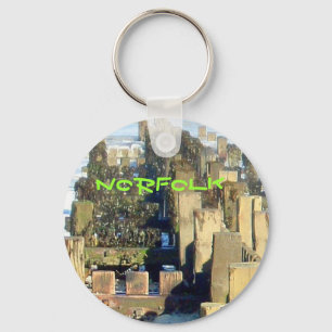 Mundesley Beach Groyne, Norfolk, UK keychain