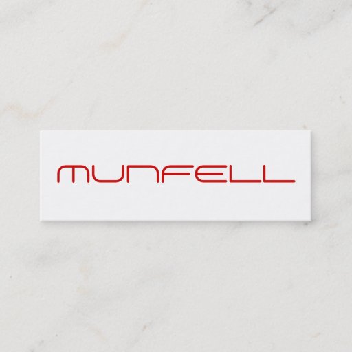 Customizable MUNFELL BUSINESS CARD