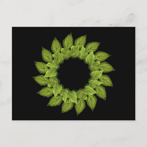 Mung Bean Leaf R16 Green Postcard