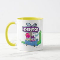 Mung, Chowder, Shnitzel, & Truffles in Snail Car Mug