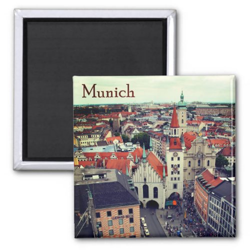 Munich Altes Rathaus from Marienplatz Souvenir Magnet