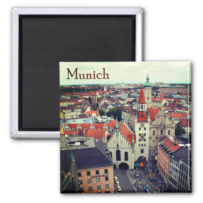 München Altes Rathaus,3D Holz Magnet,Souvenir Germany Deutschland 