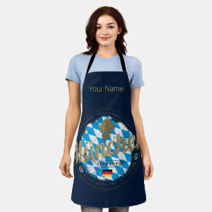 Munich Bavaria Vintage Oktoberfest Germany City Apron