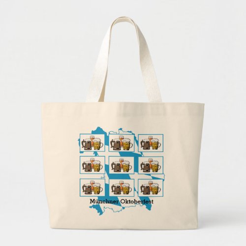 Munich Bavarian OKTOBERFEST Large Tote Bag