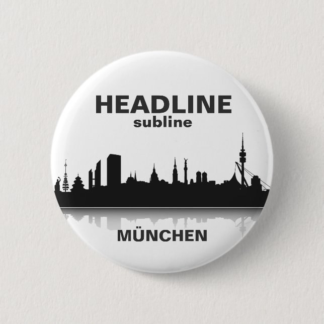 Munich Button / plug / pin (Front)