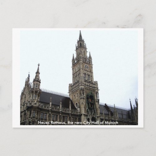 Munich City Hall Postcard