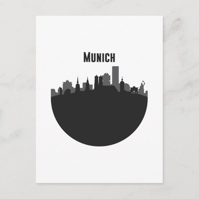 Munich City of Silhouette Postcard (Front)