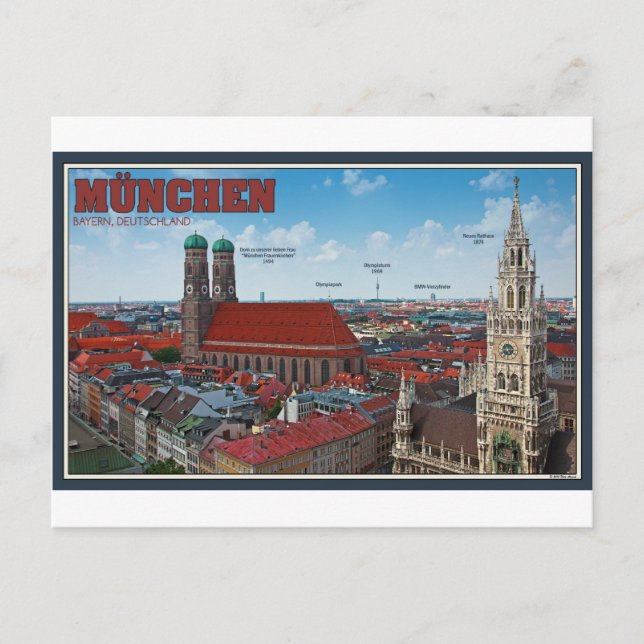 Munich Cityscape Postcard (Front)