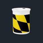 Munich Flag Pitcher<br><div class="desc">Add a classic Bavarian touch to your drinkware collection with our Munich Flag Pitcher, featuring the iconic yellow and black lozengy diamond pattern of the Munich, Germany flag! This eye-catching pitcher is more than just a serving vessel—it’s a celebration of cultural identity and heritage. Whether you're pouring water, juice, or...</div>
