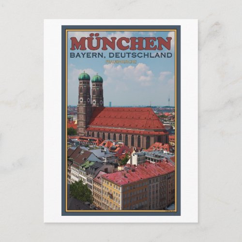 Munich Frauenkirche Portrait Postcard