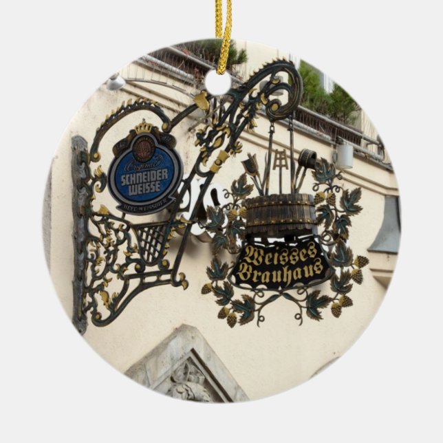 Munich, Germany Ceramic Ornament (Front)