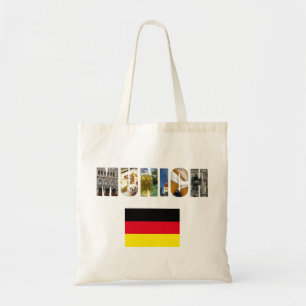 Munich Germany German Flag Travel Photos Tote Bag