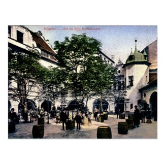 Munich, Germany, Hofbrauhaus, Vintage Postcard