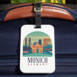 Munich Germany Luggage Tag