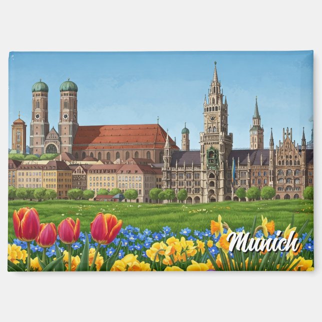 Munich Germany Travel Magnet (Front)