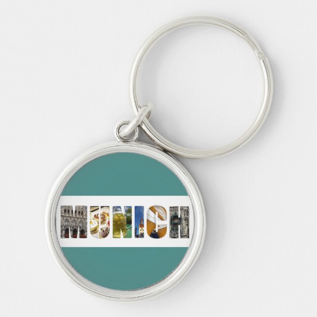 Munich Germany Travel Photos Keychain (Front)