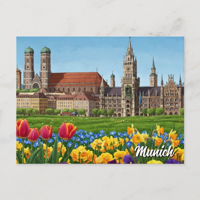 Munich Germany Travel Postcard (Front)