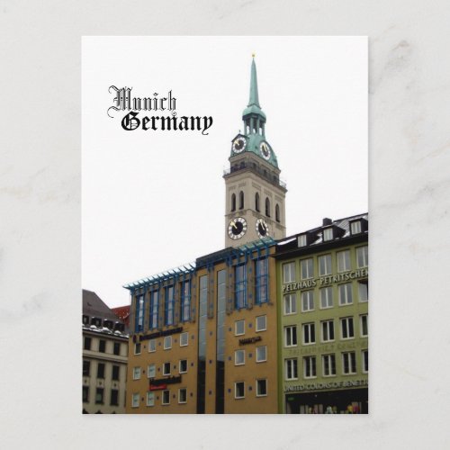 Munich Germany Travel Souvenir Postcard