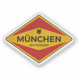 Munich Germany Vintage Sticker