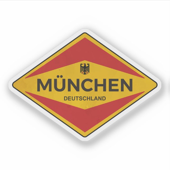 Munich Germany Vintage Sticker (Front)
