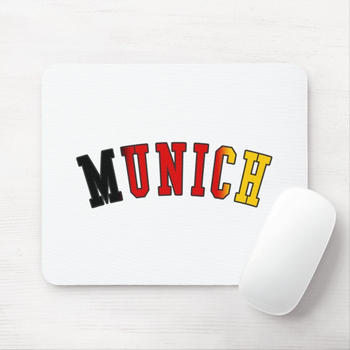 Munich in Germany National Flag Colors Mouse Pad